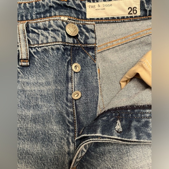 Rag & Bone Nina Cigarette Dana Point Distressed Denim High Rise Jeans 26 - Picture 15 of 15